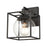 Atlas Lighting Cubed 9'' High 1Lt Outdoor Sconce, Charcoal/Clear
