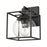 Atlas Lighting Cubed 9'' High 1Lt Outdoor Sconce, Charcoal/Clear