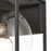 Atlas Lighting Cubed 9'' High 1Lt Outdoor Sconce, Charcoal/Clear