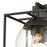Atlas Lighting Cubed 9'' High 1Lt Outdoor Sconce, Charcoal/Clear