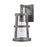 Atlas Lighting Dakota 14'' High 1Lt Outdoor Sconce, Zinc/Clear