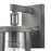 Atlas Lighting Dakota 14'' High 1Lt Outdoor Sconce, Zinc/Clear