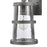 Atlas Lighting Dakota 14'' High 1Lt Outdoor Sconce, Zinc/Clear