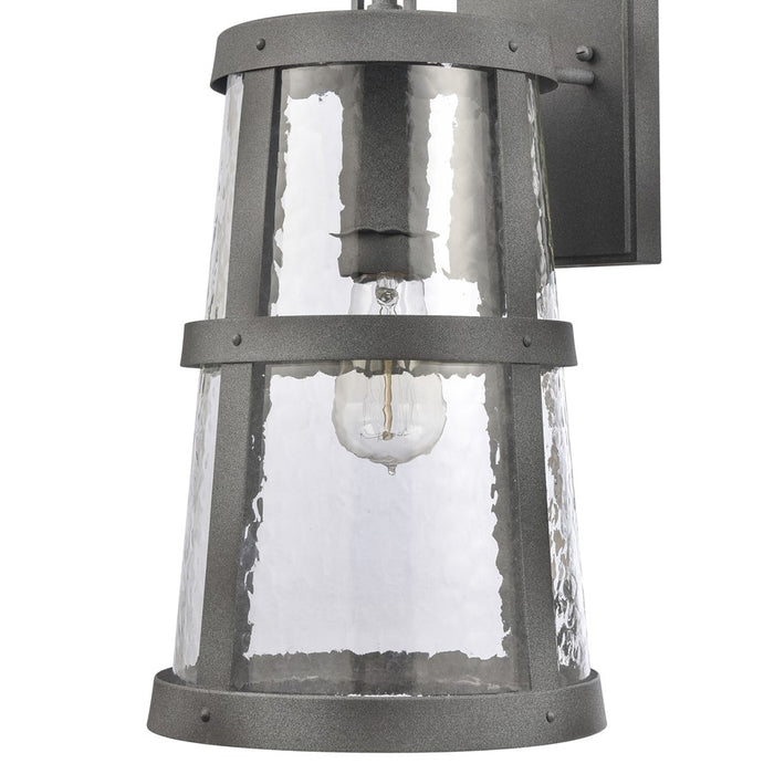 Atlas Lighting Dakota 18'' High 1Lt Outdoor Sconce, Zinc/Clear