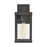 Atlas Lighting Dalton 13'' High 1Lt Outdoor Sconce, Black/Clear