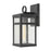 Atlas Lighting Dalton 13'' High 1Lt Outdoor Sconce, Black/Clear