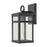 Atlas Lighting Dalton 13'' High 1Lt Outdoor Sconce, Black/Clear