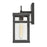 Atlas Lighting Dalton 13'' High 1Lt Outdoor Sconce, Black/Clear