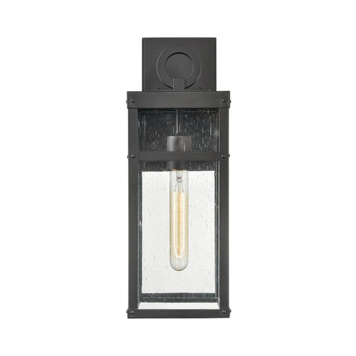 Atlas Lighting Dalton 17.5'' High 1Lt Outdoor Sconce, Black/Clear