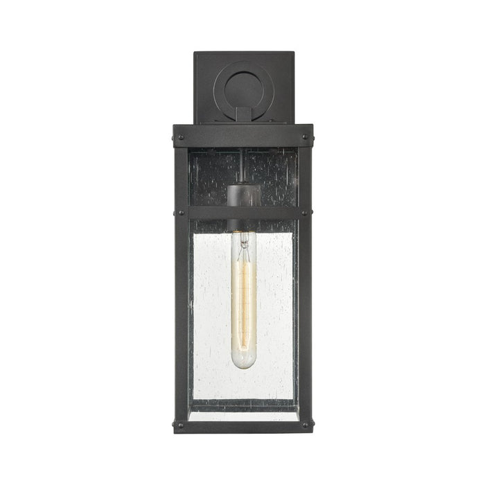 Atlas Lighting Dalton 17.5'' High 1Lt Outdoor Sconce, Black/Clear