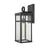 Atlas Lighting Dalton 17.5'' High 1Lt Outdoor Sconce, Black/Clear