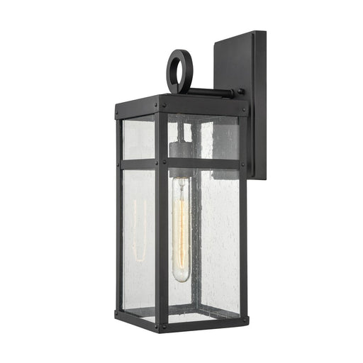Atlas Lighting Dalton 17.5'' High 1Lt Outdoor Sconce, Black/Clear