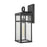 Atlas Lighting Dalton 17.5'' High 1Lt Outdoor Sconce, Black/Clear