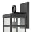 Atlas Lighting Dalton 17.5'' High 1Lt Outdoor Sconce, Black/Clear