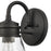 Atlas Lighting Dovas 11.5'' High 1Lt Outdoor Sconce, Black/Clear