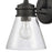Atlas Lighting Dovas 11.5'' High 1Lt Outdoor Sconce, Black/Clear