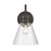 Atlas Lighting Dovas 13.5'' High 1Lt Outdoor Sconce, Black/Clear
