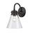Atlas Lighting Dovas 13.5'' High 1Lt Outdoor Sconce, Black/Clear