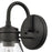 Atlas Lighting Dovas 13.5'' High 1Lt Outdoor Sconce, Black/Clear