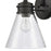 Atlas Lighting Dovas 13.5'' High 1Lt Outdoor Sconce, Black/Clear