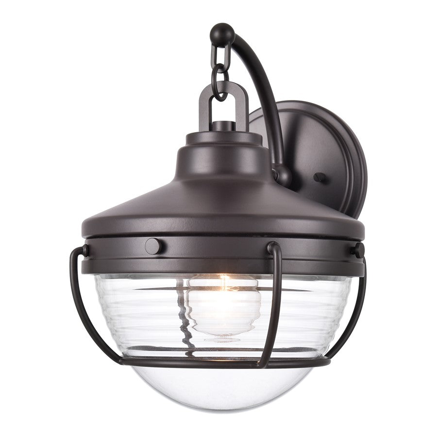 Atlas Lighting Eastport 12'' High 1Lt Outdoor Sconce, Bronze/Clear - OL11131-BZ