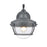 Atlas Lighting Eastport 12''H 1Lt Outdoor Sconce, Aged Zinc/Clear