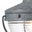 Atlas Lighting Eastport 12''H 1Lt Outdoor Sconce, Aged Zinc/Clear
