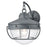 Atlas Lighting Eastport 14''H 1Lt Outdoor Sconce, Aged Zinc/Clear - OL11133-GY