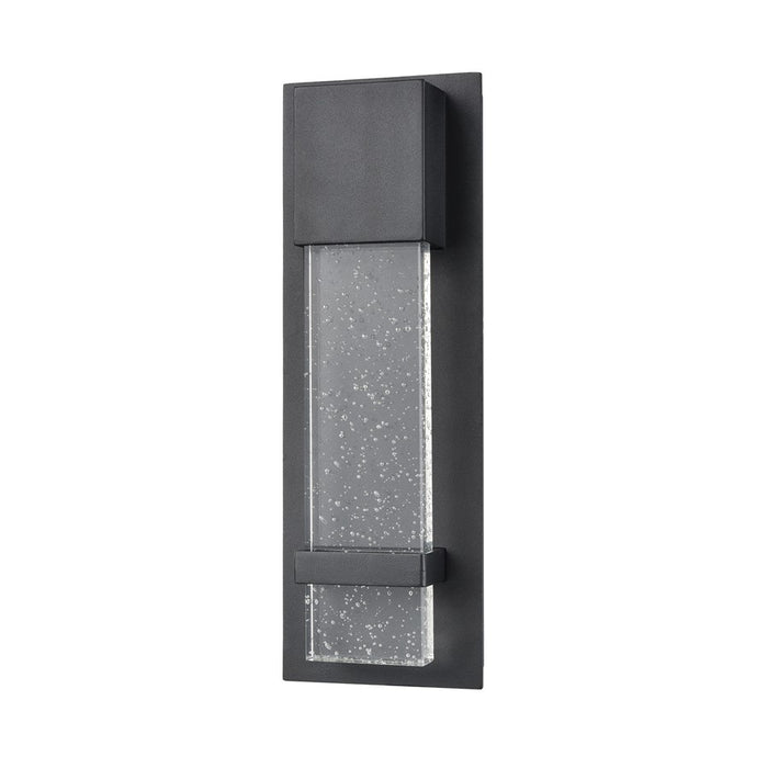Atlas Lighting Emode 14''H 1Lt Outdoor Sconce, Matte Black/Clear