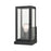 Atlas Lighting Foundation 12'' High 1Lt Outdoor Sconce, Black/Clear