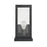 Atlas Lighting Foundation 12'' High 1Lt Outdoor Sconce, Black/Clear