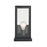 Atlas Lighting Foundation 12'' High 1Lt Outdoor Sconce, Black/Clear