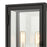 Atlas Lighting Foundation 13'' High 2Lt Outdoor Sconce, Black/Clear