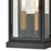 Atlas Lighting Foundation 13'' High 2Lt Outdoor Sconce, Black/Clear