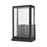 Atlas Lighting Foundation 15'' High 2Lt Outdoor Sconce, Black/Clear