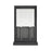 Atlas Lighting Foundation 15'' High 2Lt Outdoor Sconce, Black/Clear