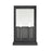 Atlas Lighting Foundation 15'' High 2Lt Outdoor Sconce, Black/Clear