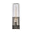 Atlas Lighting Garity 18'' High 1Lt Outdoor Sconce, Black/Clear