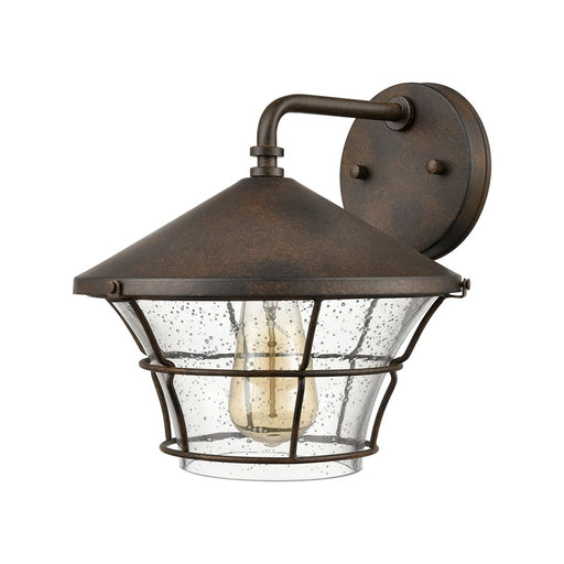 Atlas Lighting Gavin 10'' High 1Lt Outdoor Sconce, Bronze/Clear