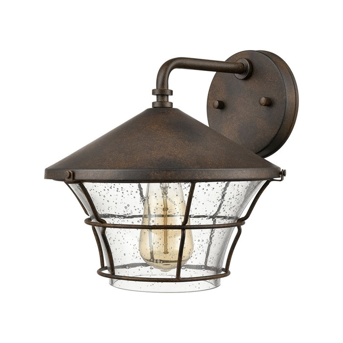 Atlas Lighting Gavin 10'' High 1Lt Outdoor Sconce, Bronze/Clear