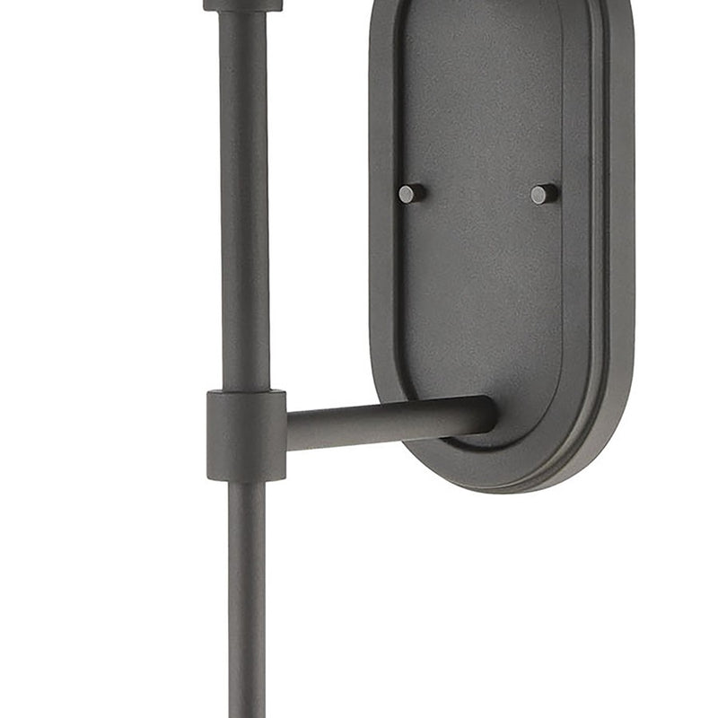 Atlas Lighting Girard 28'' High 1Lt Outdoor Sconce, Charcoal/Clear