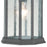 Atlas Lighting Hawthorne 14'' High 1Lt Outdoor Sconce, Black/Clear