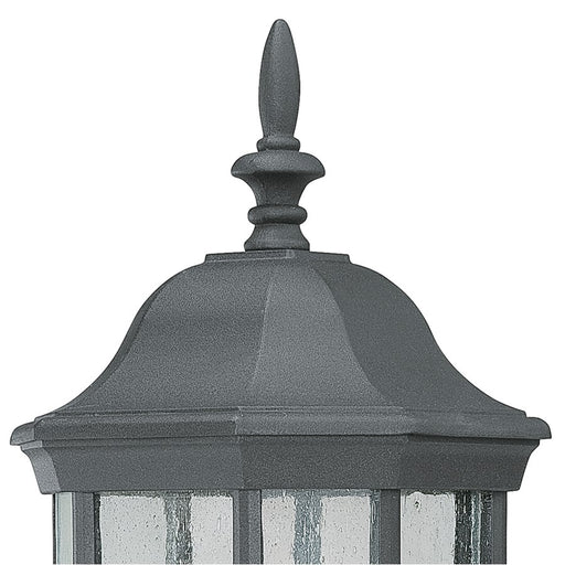 Atlas Lighting Hawthorne 26'' High 1Lt Outdoor Sconce, Black/Clear