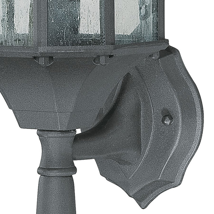 Atlas Lighting Hawthorne 26'' High 1Lt Outdoor Sconce, Black/Clear