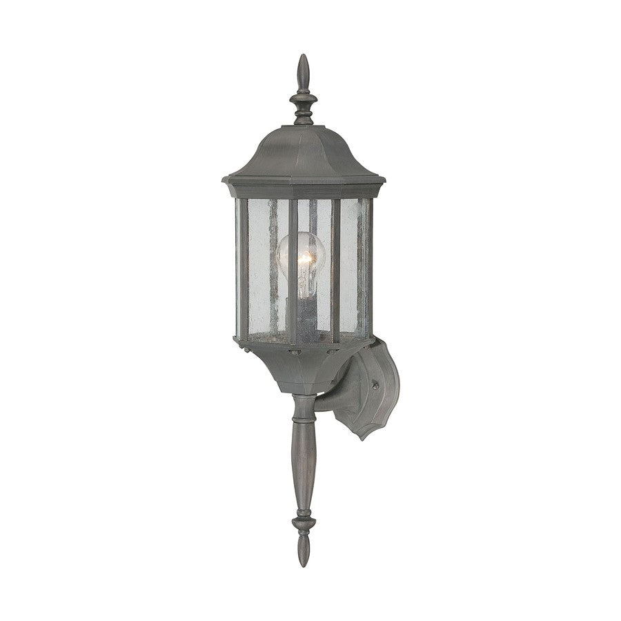 Atlas Lighting Hawthorne 26'' High 1Lt Outdoor Sconce, Bronze/Clear