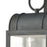 Atlas Lighting Heritage Hills 19''H 1Lt Outdoor Sconce, Zinc/Clear