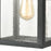Atlas Lighting Heritage Hills 19''H 1Lt Outdoor Sconce, Zinc/Clear