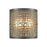 Atlas Lighting Hooper 8'' High 2Lt Outdoor Sconce, Bronze/Amber