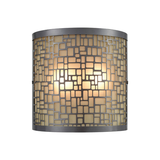Atlas Lighting Hooper 8'' High 2Lt Outdoor Sconce, Bronze/Amber - OL11156-BK