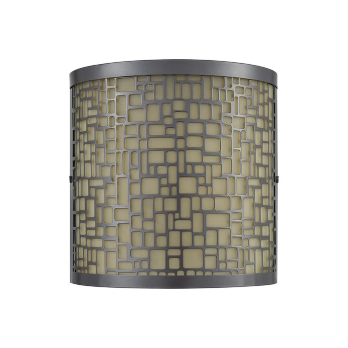 Atlas Lighting Hooper 8'' High 2Lt Outdoor Sconce, Bronze/Amber